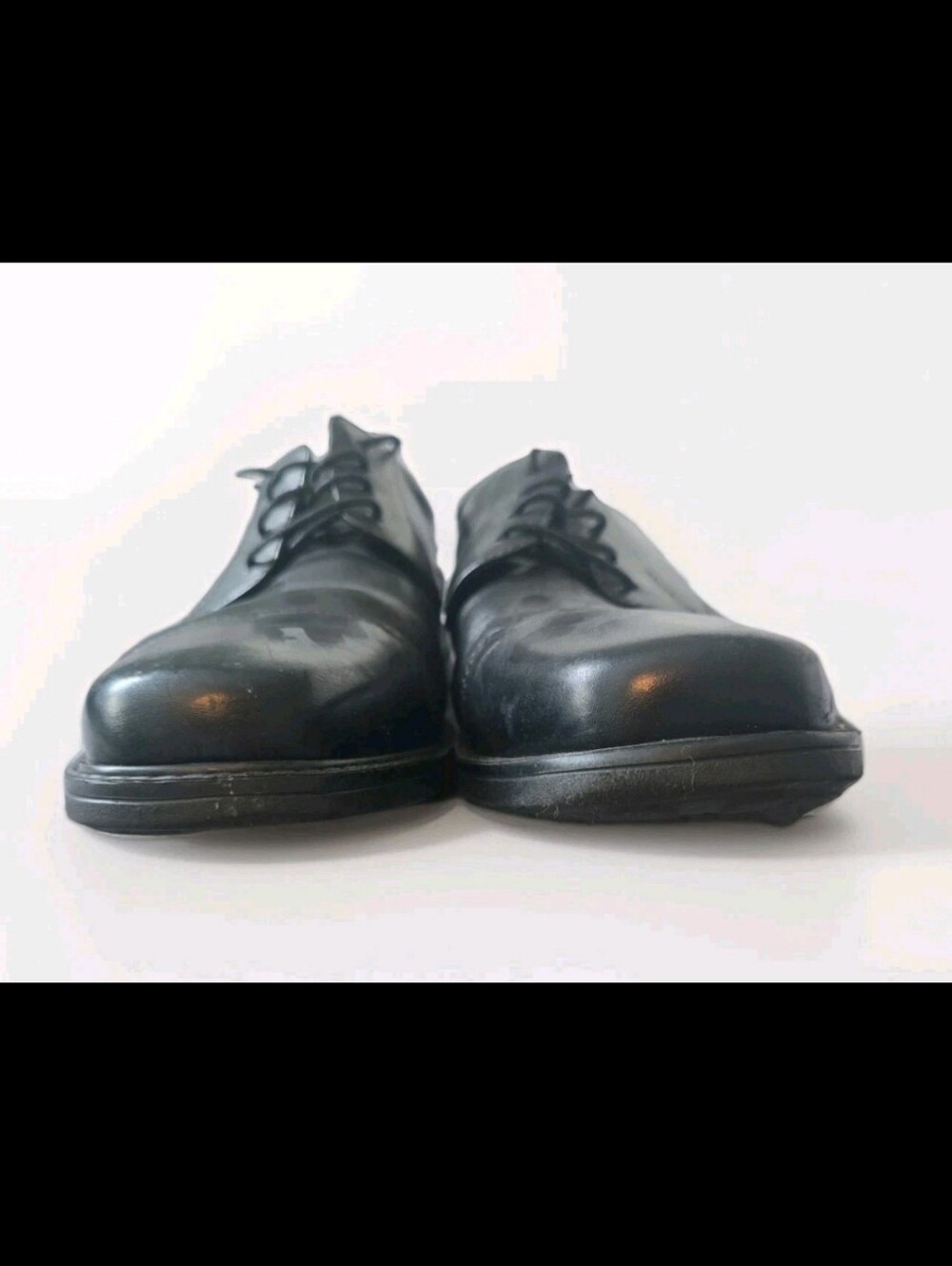 Bostonian Flexlite Shoes Mens Size 12M Black Leather Cap Toe Dress Oxford - Picture 2 of 11